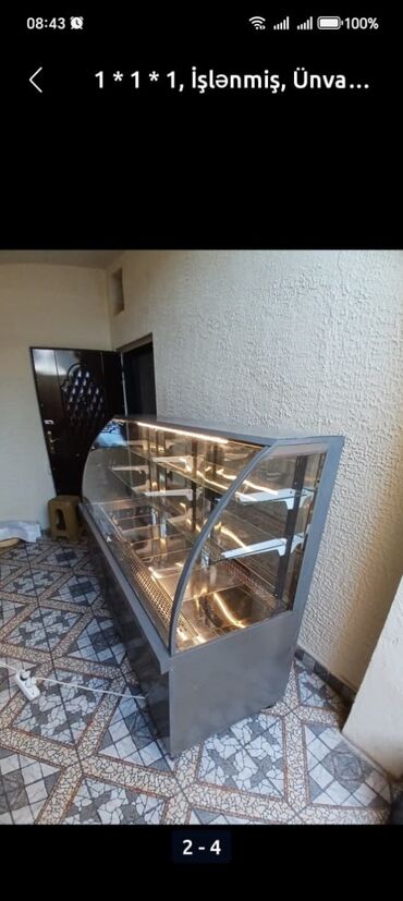 баки для мусора пластиковые: Şüşə vitrin – qida vitrin soyuducu/isitməsiz nümayiş stendi - Ön və