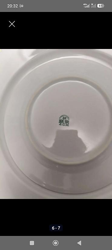 Наборы посуды: Фарфоровый столовый сервиз Цесис (Cesis, Латвия) с фирменным клеймом — 3