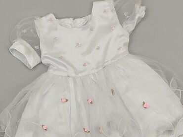 sukienka z wiazaniem na szyi: Dress, 9-12 months, condition - Good