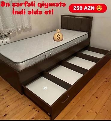 kravat islenmis: Yeni, Təknəfərlik çarpayı, Matras ilə, Siyirməli — 1