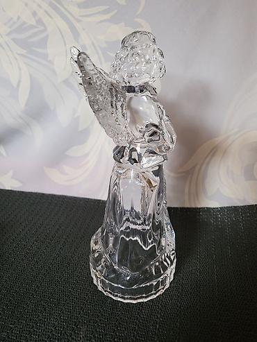 Figure: Kristalni nov andjeo 1980/90godina. Figura andjela sa trubom,olovni — 13