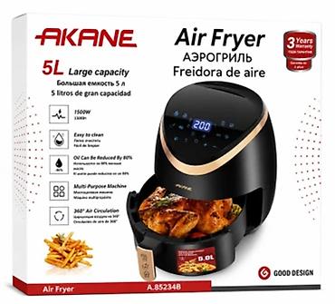 Mətbəx texnikası: №: 319 Məhsulun adı: Aerofritür Akane A.85234B 1500 Vt Sensorlu Qara — 1