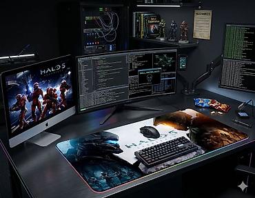 logitech g102 lightsync: Большой игровой или офисный коврик для стола и рабочего места — 2