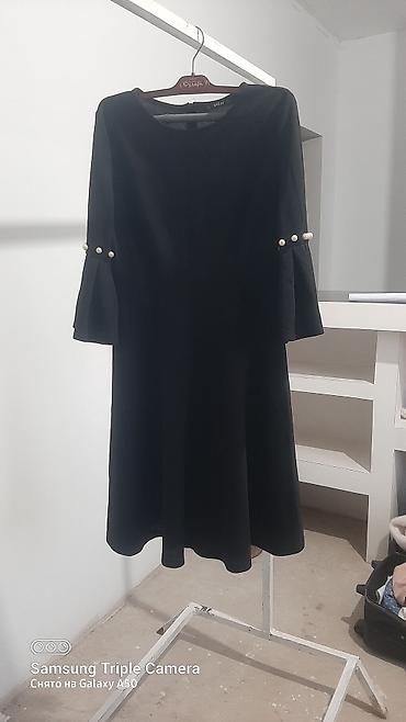 Повседневные платья: Подборка женской одежды: 1) Черное платье SHEIN, длина миди — 1