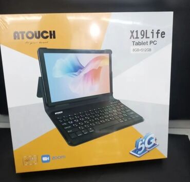 Digər planşetlər: Planşet atouch x19 life bluetooth klaviaturalı tablet pc ram: 8gb; — 8