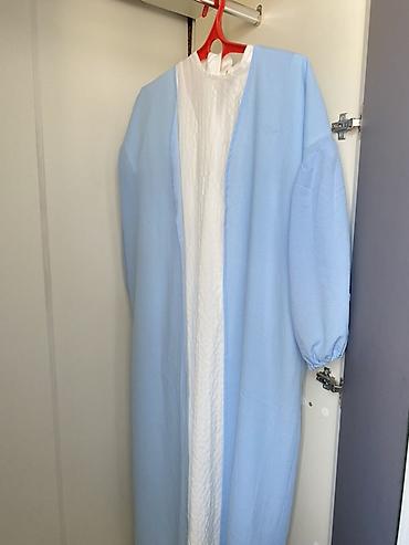 Другая женская одежда: Набор одежды (4 предмета): 1) Платье-абайя голубого цвета с белой — 1