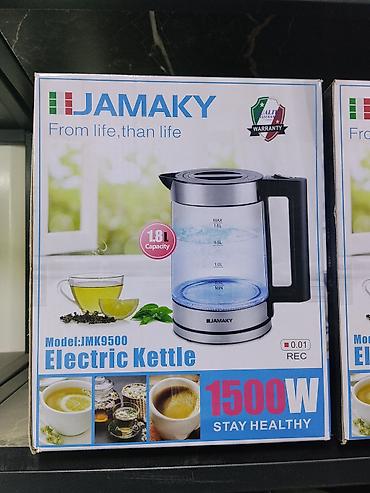 Электрический чайник JAMAKY JMK9500 - Объем: 1,8 л (метки MIN/0,5 л —
