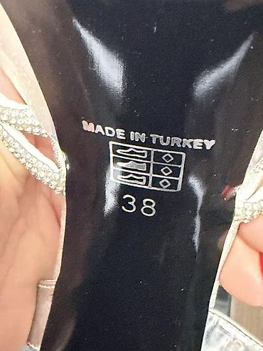 tufliler: Gümüş rəngli qadın platforma sandalı – MARINE brendi - Ölçü: 38 - — 4