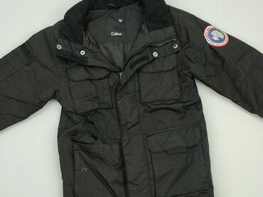 zielona kurtka puchowa: Transitional jacket, Cubus, 7 years, 116-122 cm, condition - Good