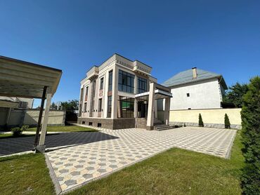 новый особняк киргизия 1: 330 м², 6 комнат, Свежий ремонт Без мебели