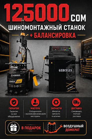 Шиномонтажный комплект GERCULES: станок для монтажа/демонтажа шин +