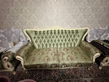 подушки для дивана: Гарнитур для зала, Кресло, Диван, цвет - Зеленый, Новый