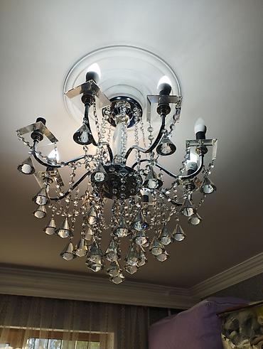 ev ucun led isiqlar: Çılçıraq, 8 lampa, Farfor — 5