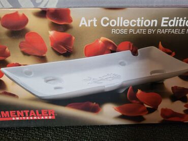 Ostalo posuđe: Tanjir nov za sir Ennentaler Svajcarska izdanje 2021god. Keramicki — 10