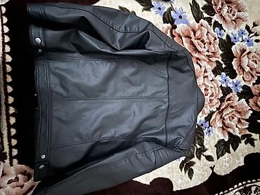 Üst geyimləri: Qara rəngli kişi dəri gödəkcəsi jack & jones XL - Material: dəri — 1
