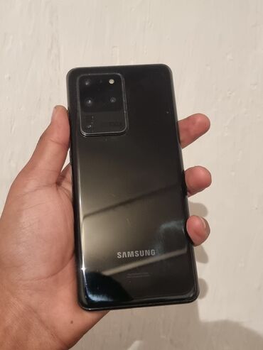 чехлы для айфон 7: Samsung Galaxy S20 Ultra, Колдонулган, 128 ГБ, түсү - Кара, 1 SIM, eSIM