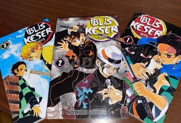 Digər kitablar və jurnallar: Demon Slayer Kimetsu no Yaiba Manga – 3 lü set