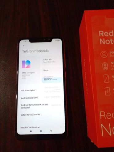 redmi note 8 pro qiyməti: Xiaomi Redmi Note 6 Pro, 32 GB, rəng - Çəhrayı, 
 Sensor, İki sim kartlı