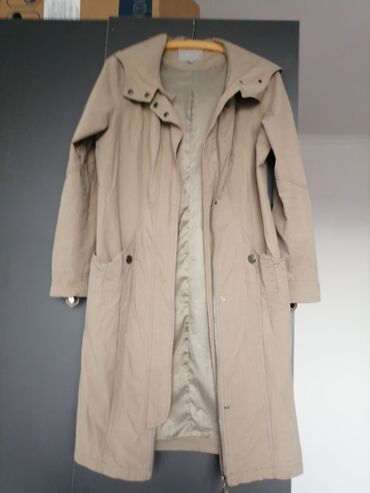 плащ пальто: Плащ, Классическая модель, С капюшоном, 2XL (EU 44)