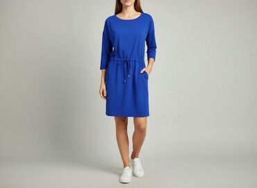 niebieska sukienki midi: House, Women`s dress, size XS