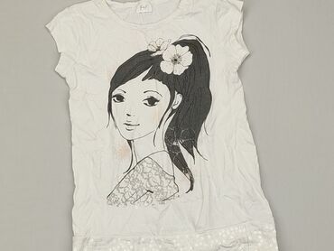 koszulka oversize: Koszulka, F&F, 9 lat, 128-134 cm, stan - Dobry