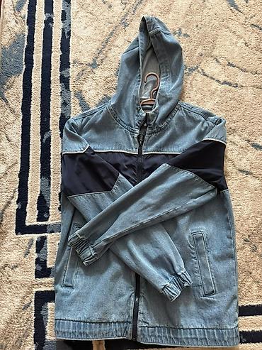 aspaz geyimi: Denim kapüşonlu yüngül gödəkcə - Material: açıq mavi denim (cins) — 3