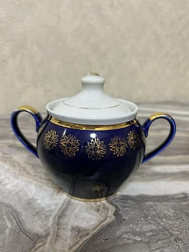 soba servisi: Qəhvə dəsti, rəng - Mavi, Farfor, 6 nəfərlik — 4