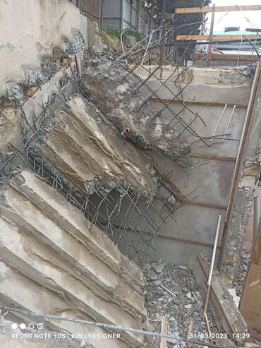 Beton işləri: Beton kesme kəsmə beton kəsimi kesimi karotçu - Beton kəsmə deşmə — 11