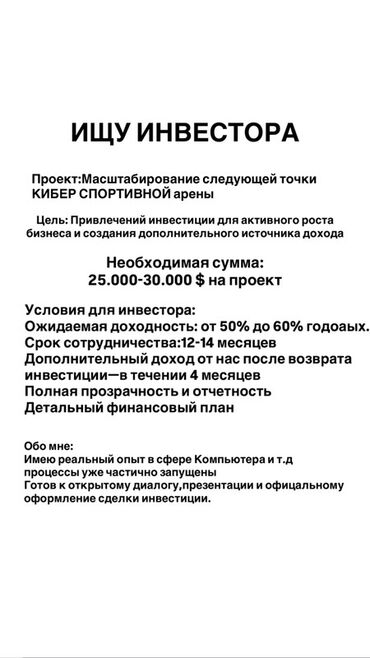 какой бизнес можно открыть в бишкеке: Инвестиционное предложение: масштабирование следующей точки