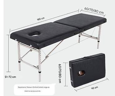 Medicinski nameštaj: Preklopni profesionalni masažni sto – metalna konstrukcija Ključne — 1