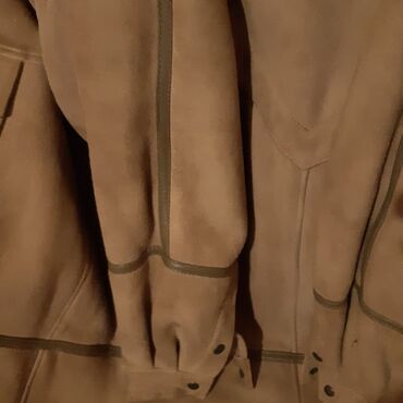kozne jakne rokerice prodaja: Krzneni kaput, kamel boje, nosen par puta ocuvan kao nov. M velicina