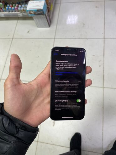 iphone ag: IPhone X, 64 GB, Ağ, Face ID