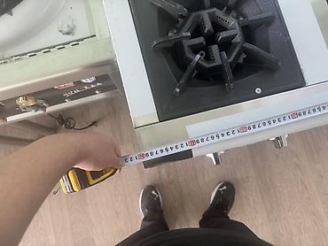 Кафелер, ресторандар үчүн: Профессиональная газовая плита на 6 конфорок - Тип — 3