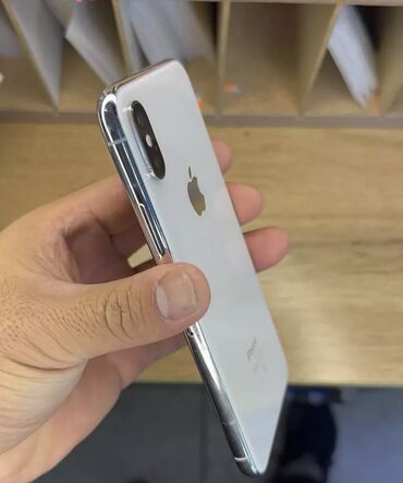 айфон xs 256gb: IPhone X, Колдонулган, 64 ГБ, Ак, Коргоочу айнек, Каптама, Кабель, 71 %