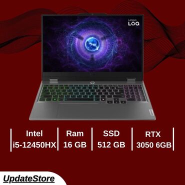 notebook çantaları: Новый Lenovo LOQ, 15.6 ", Intel Core i5, 512 ГБ, Самовывоз, Бесплатная доставка, Платная доставка