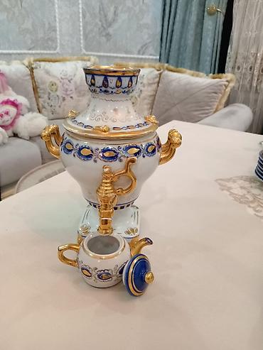 caydan dəsti: Porselen dekorativ samovar dəsti - Material: yüksək keyfiyyətli — 1