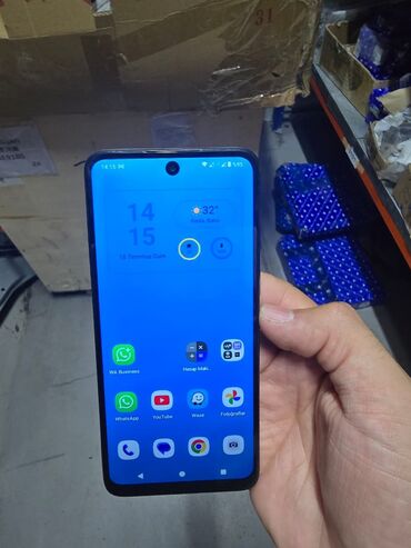 durujba matoru: Motorola Moto G13, 128 GB, rəng - Mavi, Zəmanət, Düyməli, Barmaq izi
