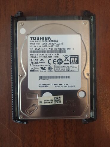 hard disk 250: Sərt disk (HDD) Toshiba, 1 TB, 5400 RPM, İşlənmiş