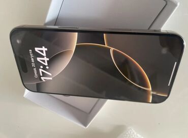 айфон 15 про max: IPhone 15 Pro Max, Колдонулган, 512 ГБ, Desert Titanium, Куту, 91 %