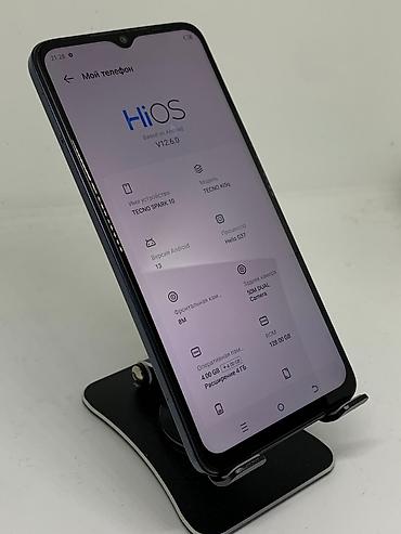 Tecno: Tecno Spark 10 5G, Б/у, 128 ГБ, цвет - Синий, 2 SIM — 9