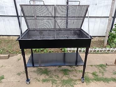 Sve za roštilj: Veliki profesionalni roštilj na ugalj sa rešetkama od punog čelika — 3