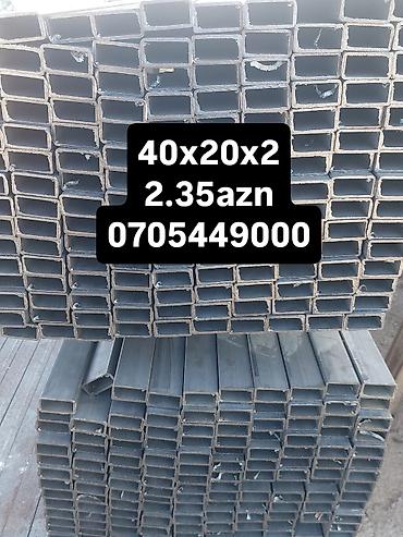 profil 40x40: Məhsul: Qara metal profil borular (kvadrat və düzbucaqlı kəsik) — 4