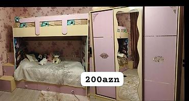 Uşaq otağı üçün mebel dəsti - İki mərtəbəli çarpayı: üst hissədə lalafo.az -da Uşaq otağı üçün mebel dəsti - İki mərtəbəli çarpayı: üst hissədə