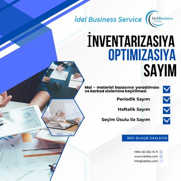 Mühasibat uçotu: İnventarizasiya "İdel Business Service" MMC şirkəti təklif edir -