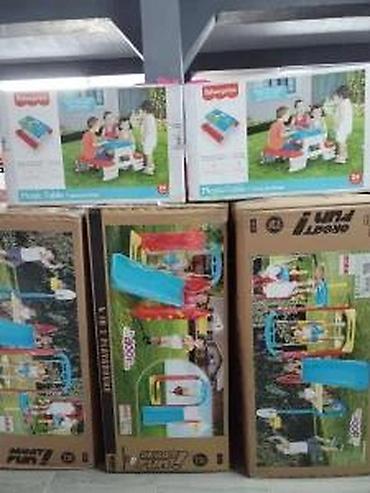 Sve za dečije igralište: Dečiji 4-u-1 set za dvorište – tobogan, ljuljaška, koš i mini — 3