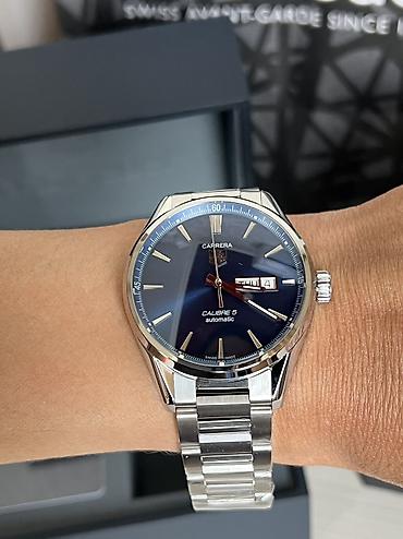 часы детские наручные: TAG Heuer Carrera Calibre 5 Day-Date Automatic  Настоящее швейцарское — 9