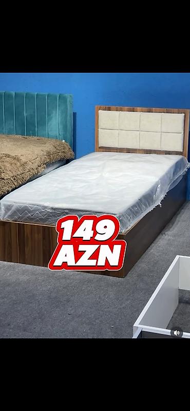 taxt bazalı: Bir nəfərlik çarpayı – müxtəlif modellər - Ölçü: təxmini 90×190 sm — 1