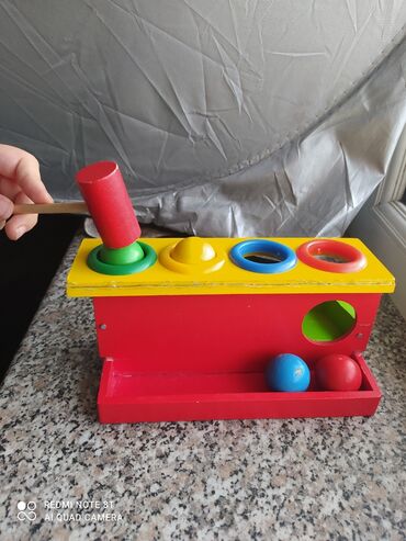 mi box s baku in Azərbaycan | TV VƏ VIDEO ÜÇÜN AKSESUARLAR: Детская деревянная игра Выбивалка шариков.Для детей с +3 -х лет.Б/у