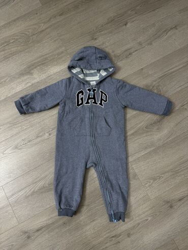 памперс huggies: Детский комбинезон GAP 18-24 месяцев серого цвета с длинными рукавами