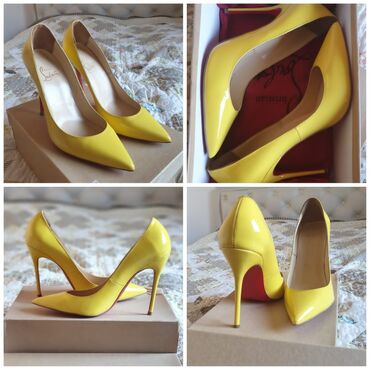 туфли женские кожа: Туфли 37, цвет - Желтый